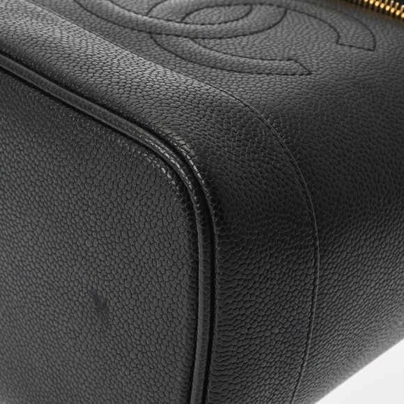 CHANEL Vanity Black Caviar Skin Handbag Bag Back - Picture 6 of 15